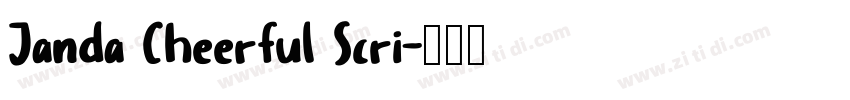 Janda Cheerful Scri字体转换